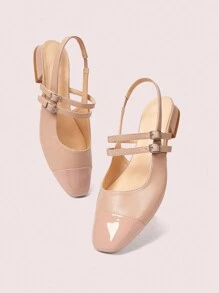 CUCCOO DOLLMOD Damen einfarbige Mode Flache Lässig Vielseitige High Heels Schuhe für Neujahr und Feiertage