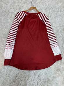 圣诞狗狗运动衫 圣诞狗狗爱好者上衣 圆领长袖连帽衫 节日狗狗主人礼物 - 紅色 - 查看 2