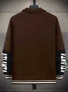 Manfinity LEGND Áo khoác dáng rộng in chữ và khối màu cho nam - Nhiều màu - Xem 2