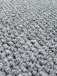 1 tấm thảm trải sàn giả vải lanh màu xám thiết kế đơn giản, cách âm, bền, trang trí nhà cửa trong nhà cho phòng ngủ, mềm mại, nhẹ, chống bụi bẩn, có thể giặt bằng máy cho phòng khách, bên ghế sofa, bàn trang điểm, ghế, phòng tắm nắng, đèn - Xám - Xem 8