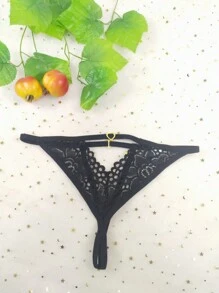 Lencería sexy para mujeres con Body ajustado con sujetador en forma de corazón con encaje y cruce hueco