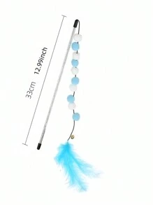 粉色猫咪爱好者和猫妈妈爱逗猫棒 3 件/套 带花朵图案、章鱼图案、丝带，适合猫咪爱好者和猫妈妈爱圣诞节作为节日礼物