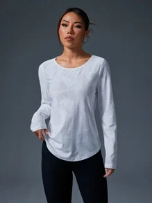 SHEIN Sport Studio 无缝露背纯色弹力运动背心健身背心