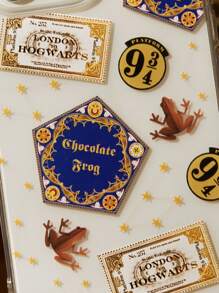 HARRY POTTER X SHEIN Chocolate Frog Pattern Fashion Phone Case, Gift, Compatible With IPhone,Back To School - Clear - View 9