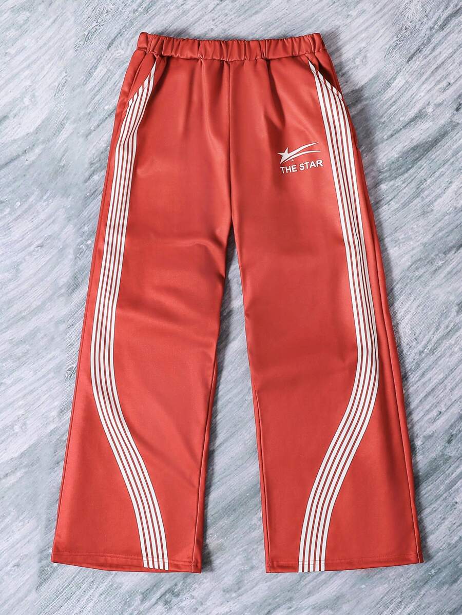 SHEIN Explorewe Teens/Teen Boy Casual Splash Ink Printed Pants