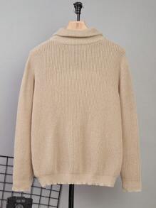 SHEIN Jersey informal para niños adolescentes, en negro, blanco y gris, adecuado para otoño, invierno, mantenerse abrigado, uso universitario, en casa, uso diario, deportes, fiestas de cumpleaños, básico y versátil, sencillo y esponjoso.