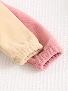 Cozy Pixies 4 件套女婴柔软羊毛圆领毛衣夹克和裤子套装，秋冬休闲装，秋季服装 - 彩色 - 查看 7