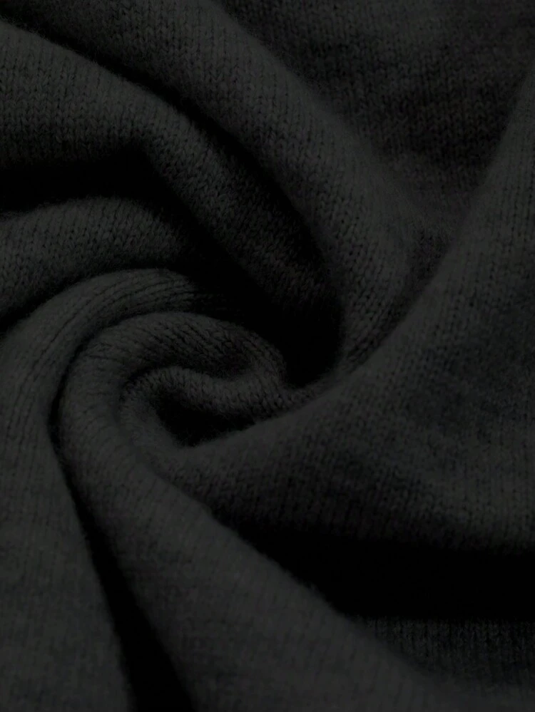 Women Colorblock Round Neck Long Sleeve Loose Knit Sweater, Casual For Autumn/Winter