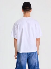 Musero Men Star Graphic Crew Neck Top