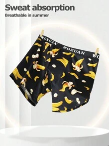 6pcs Men's Fruit Print Fashion Boxer Briefs - Multicolor - View 4