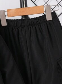 2 Pieces Young Boys Leisure College Comfortable Fashion Simple Practical All-Match Decoration Comfortable Thick Warm Long Coat And Trousers Cost-Effective Suit Kids Outfits