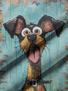 INAWLY 女式短袖休闲狗爪印花圆领 T 恤，春夏 - 彩色 - 查看 4