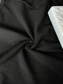 Calvaya Plus Size Solid Color Hooded Zipper Pocket Casual Long Sleeve Jacket Fall Winter Cloth For Women Autumn - Black - View 7