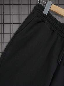 RueChic Cotton Men Letter Printed Regular Hoodie Set - Army Green - View 7