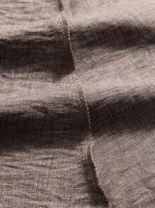 Mulvari Plus Size Casual Solid Color Ruffle Hem Front Zipper Jacket, Autumn - Grey - View 13