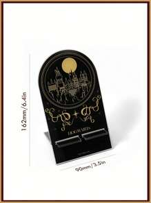 HARRY POTTER X SHEIN Stojak na telefon komórkowy Hogwarts Print, kompatybilny z większością telefonów komórkowych, prezent