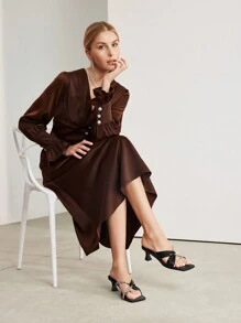 MOTF PREMIUM FASHIONABLE LADIES CONTRAST SEQUIN THONG HIGH HEEL SANDALS FOR SUMMER FALL - Black - View 7