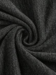 EMERY ROSE Sukienka damska Plus Size z koronką i dekoltem w serek, z długim rękawem i elegancką grafiką