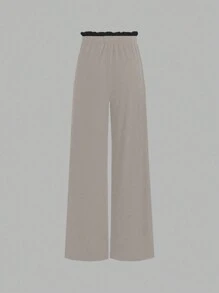 GlowEve 2 件套撞色圆领背心 + 打结长裤休闲装