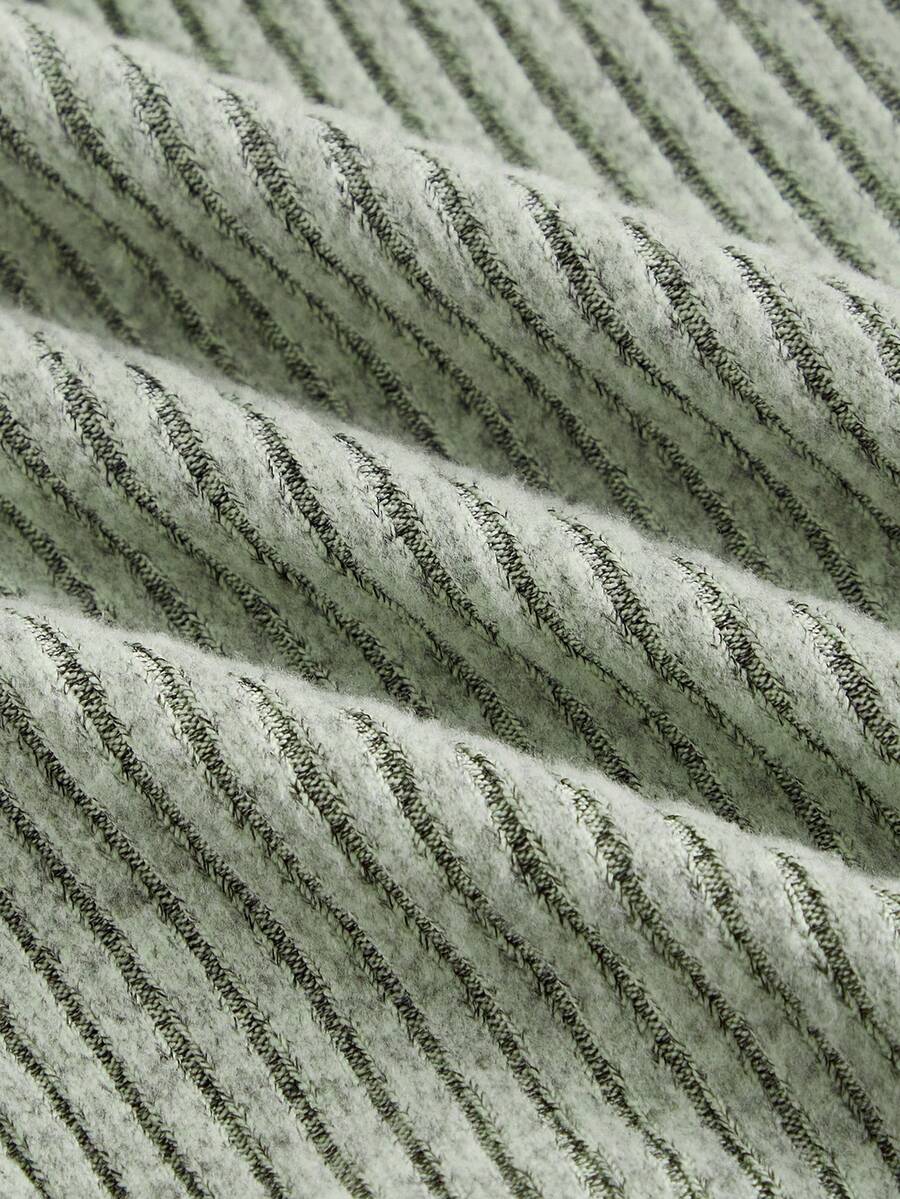 SHEIN MOD Plus Size Green Retro Square Neck Design Asymmetric Hemline