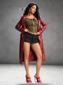 CUCCOO SZL Women Pointed Toe High Heel Sandals - Red - View 5