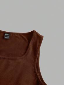 SHEIN LUNE 3pcs/Set Casual Solid Color Slim Fit Camisole Tank Top For Women, Suitable For Autumn And Summer