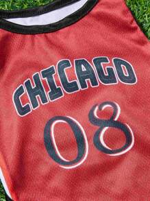 PETSIN Pet Chicago Sports Jersey Tank Top, Numeric & Letter Print, Suitable For Cats And Dogs - Multicolor - View 6