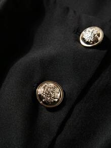 Chiquease Damska moda jesień asymetryczna koszula z guzikami na dole casual - Wielokolorowe - Zobacz 5