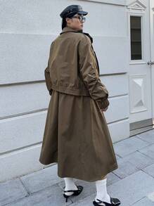 Flirla 1 bộ gồm áo khoác cargo kiểu Pháp và chân váy xòe cạp cao. - màu xanh lá - Xem 3