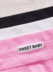 Lowkey Lull 3 件套女士简约休闲无缝宽肩带文胸套装 - 彩色 - 查看 5