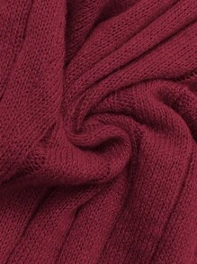 Calvaya 大码女士套装，休闲纯色落肩宽松口袋开衫和针织长裤，冬季