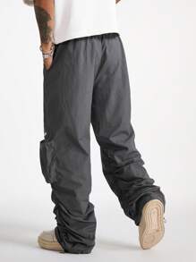 Manfinity VCAY Men's Fashion Casual Loose Knit Pants - Grey - View 3
