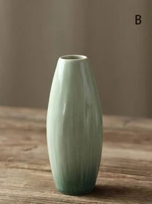 SHEIN 极简主义陶瓷花瓶套装 - 北欧风格餐桌中心装饰，适用于餐厅和水培植物 | 防水圣诞礼物，带节日装饰（可用洗碗机清洗的家居装饰） - 綠色 - 查看 5