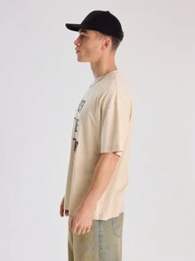 Musero Men Oversized Graphic Crewneck Top