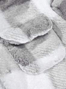 Manfinity Homme 男士水牛格纹翻盖口袋大衣