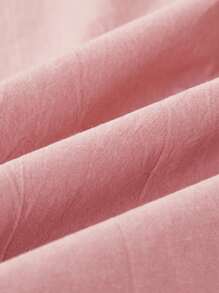 1 pezzo Federa per cuscino decorativa per studenti di scuola e dormitorio, in tessuto rosa intrecciato traspirante e anti-pilling, adatta per tutte le stagioni, misura singolo/matrimoniale/queen/king - Rosa - Visualizzare 8