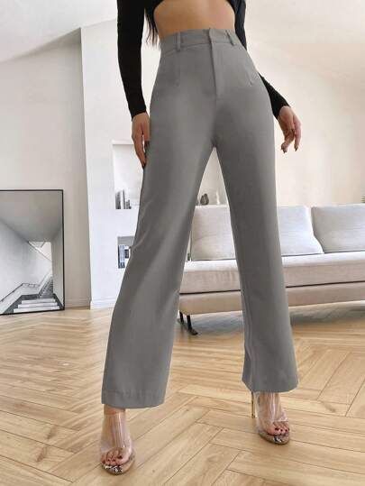 Siren Gaze Women Plain Minimalist Style Casual Pants In Fall/Winter
