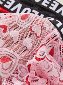 3 件装性感蕾丝舒适内裤 - 彩色 - 查看 3