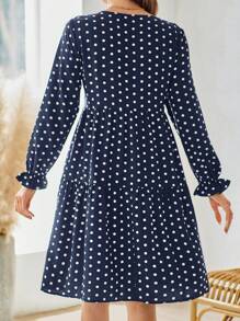 EMERY ROSE Babydoll Kawaii Long Sleeve Winter Outfits Renaissance Dress Costume For Women, Short Homecoming Mini Dress, Fall Clothing