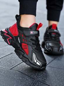 男童运动鞋时尚休闲轻便透气鞋百搭四季鞋新款设计青少年 - 紅色 - 查看 3