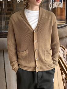 Manfinity VCAY Men's Fashionable Casual Daily Knit Sweater Design