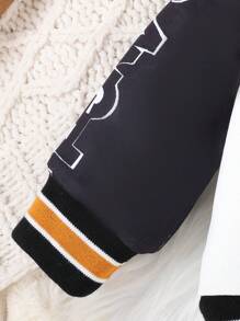 2 件套女婴休闲运动棒球夹克和百褶裙，春/秋 - 棕色 - 查看 6