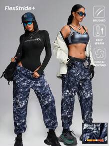 Innovista Brushed Abstract Print With Pocket Sports Pants ,Sweat Tracksuit,Casual & Daily, Matching Outfits,Women's Athletic Pants,Sports Jogge,Elastic Waistband Pants,Baggy Pants,Stacked Sweatpants,Fall Winter Women Outfit,Outdoors,Running,Cold Weather Clothes,Flare Leggings, FP Movement , WAG, Home Aerobic