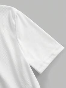 3 pièces/Set Hauts courts à manches courtes style décontracté pour adolescentes