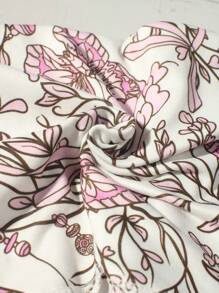 Newborn Baby Floral Printed Headband Photography Set - Multicolor - View 6