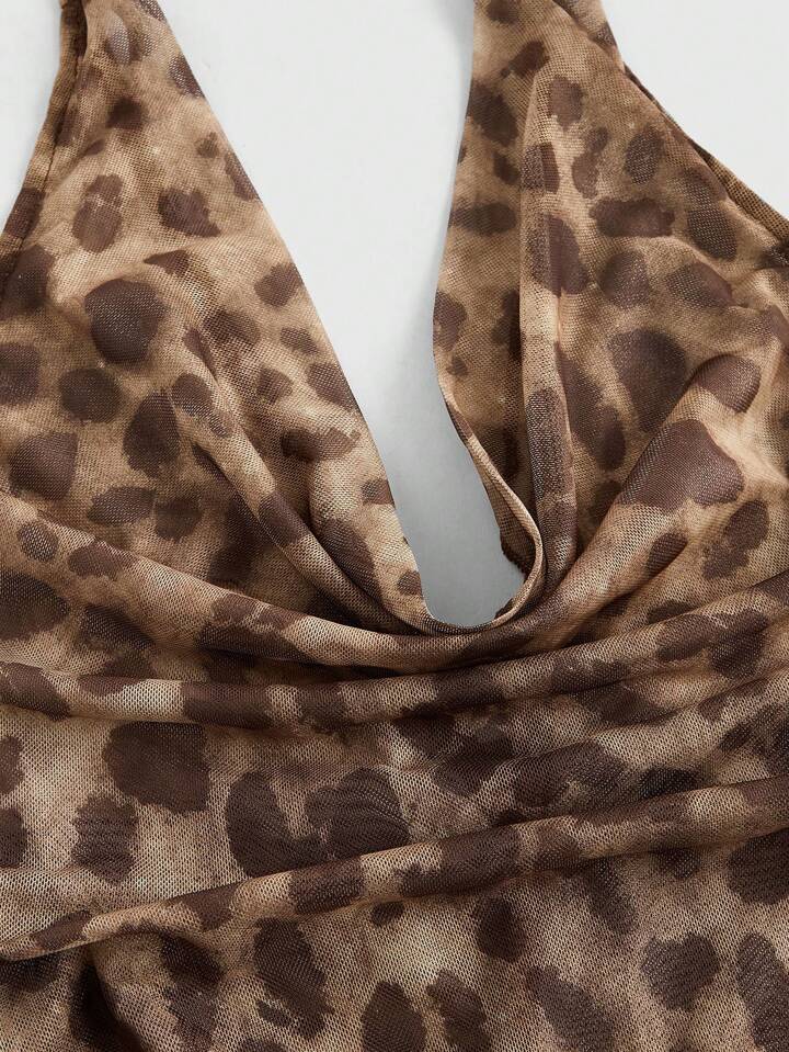 Our J-Fashion Women's Leopard Print Sexy Club Mini Dress is such a vibe -  ROMWE