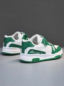 1 đôi giày thể thao ấm áp lót nhiệt cho trẻ em, giày bóng rổ da thời trang, giày thể thao ngoài trời chống trượt, giày mềm mại nhẹ thoải mái cho bé gái dễ thương & giày thời trang cho bé trai - Nhiều màu - Xem 3