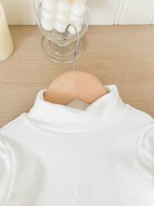 SHEIN Leap Crew 4件套男婴男女通用连体衣，柔软弹力罗纹针织面料，长袖连体衣，日常必备