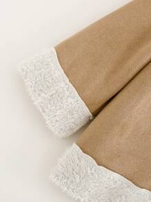 Cozy Pixies Kinder Herbst/Winter Doppelreihiger, dick gefütterter Fleece Kapuzenpullover, Lässig Allrounder