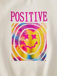 SHEIN Explorewe 2 件套青少年女孩宽松运动衫和修身玫瑰红色紧身裤，春/秋 - 玫紅色 - 查看 8